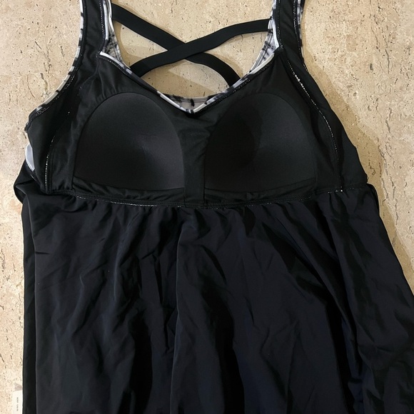 Angel Season Plus Size Tankini Swimsuits Top Swim-dress Criss Cross Size 20 - Picture 7 of 8